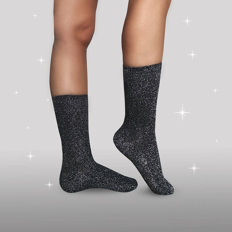 Beck Søndergaard Strømper - Amina Glitter Strømper i Cashmere Rose