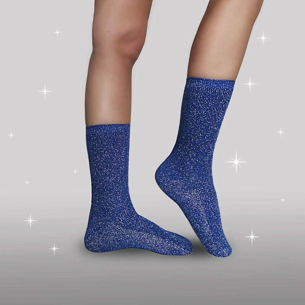 Ond Klappe lærling Blå Glimmer strømper ← Køb kvalitets sokker der glitrer & glimter her –  Glitterfox.dk
