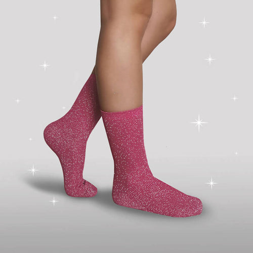 Hot Pink Glimmer Strømper